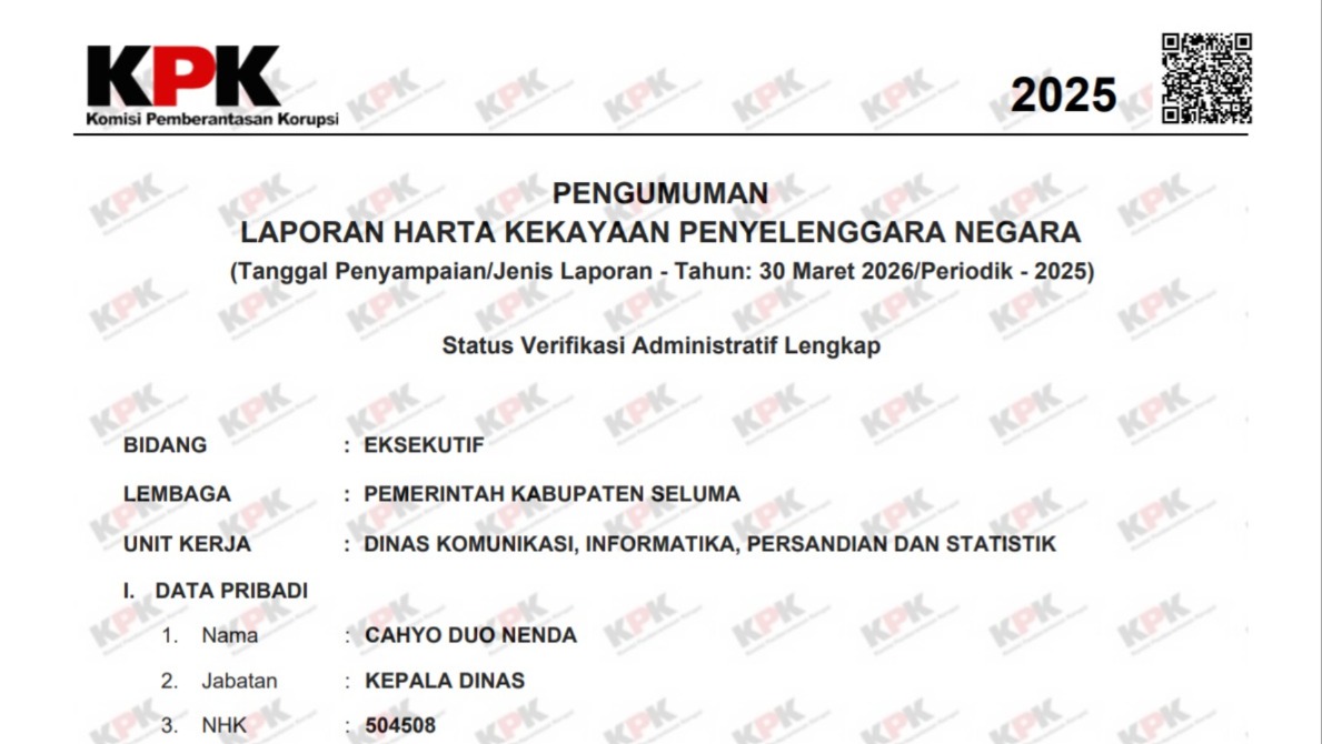 Pengumuman LHKPN