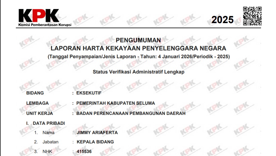 Pengumuman LHKPN