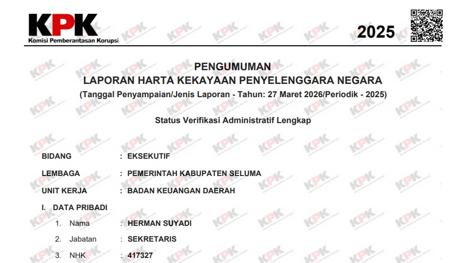 Pengumuman LHKPN