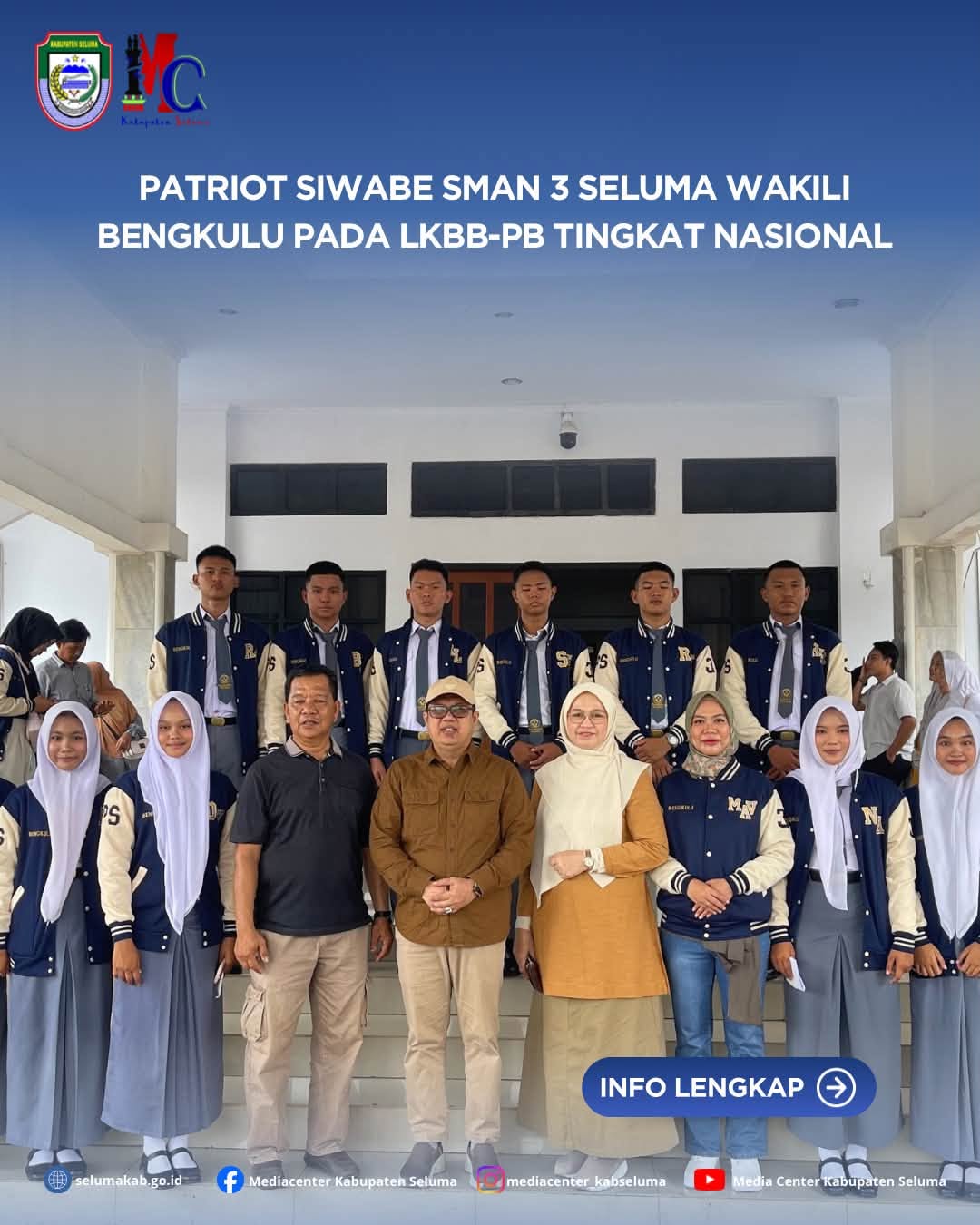 PATRIOT SIWABE SMAN 3 SELUMA WAKILI BENGKULU PADA LKBB-PB TINGKAT NASIONAL