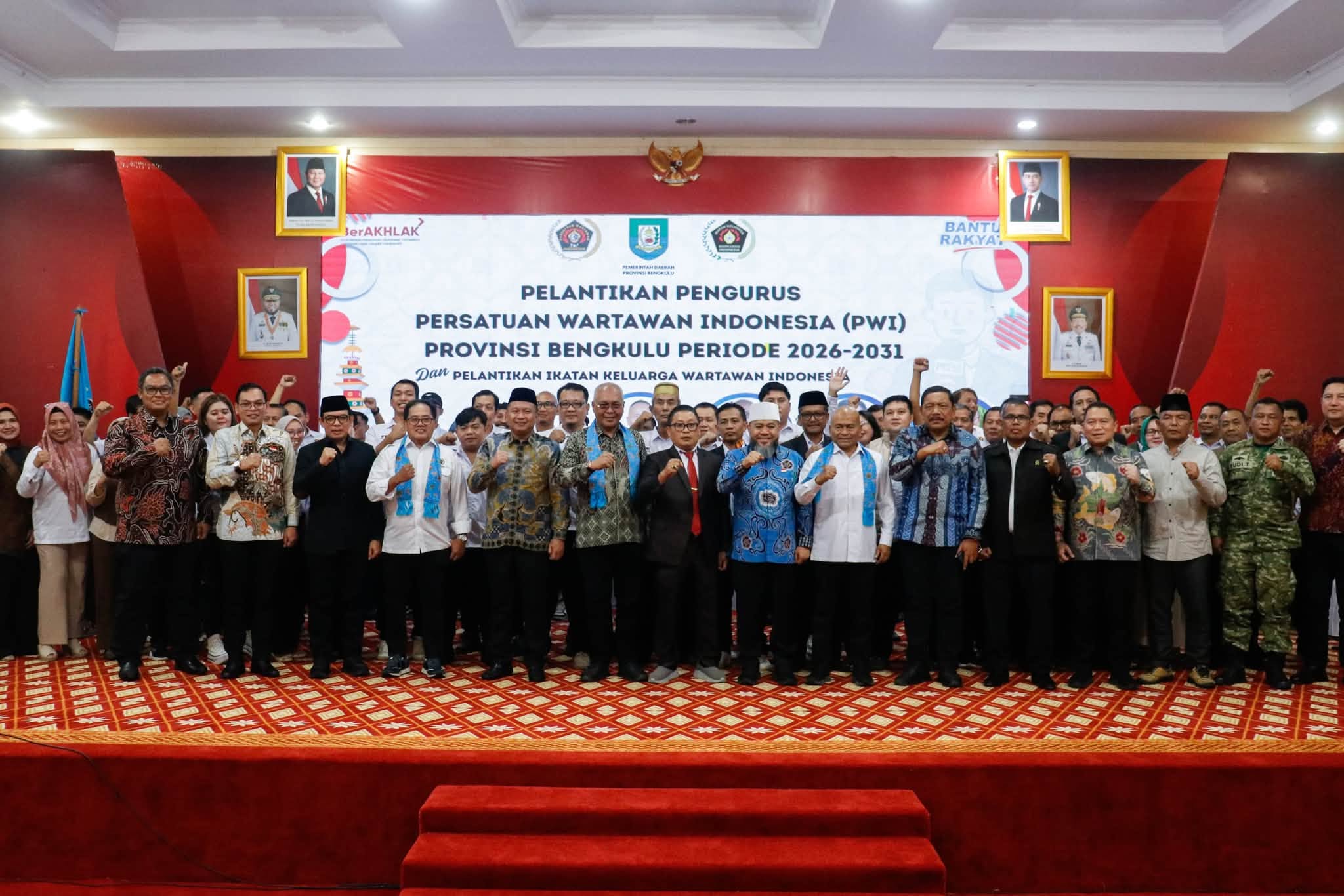 BUPATI SELUMA HADIRI PELANTIKAN PENGURUS PWI PROVINSI BENGKULU 2026–2031