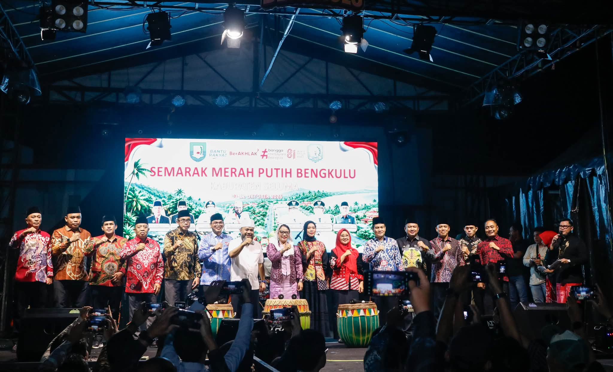 GEBYAR SEMARAK MERAH PUTIH BENGKULU MERIAH DI SELUMA, SEMARAK PESTA RAKYAT DAN GELIATKAN UMKM