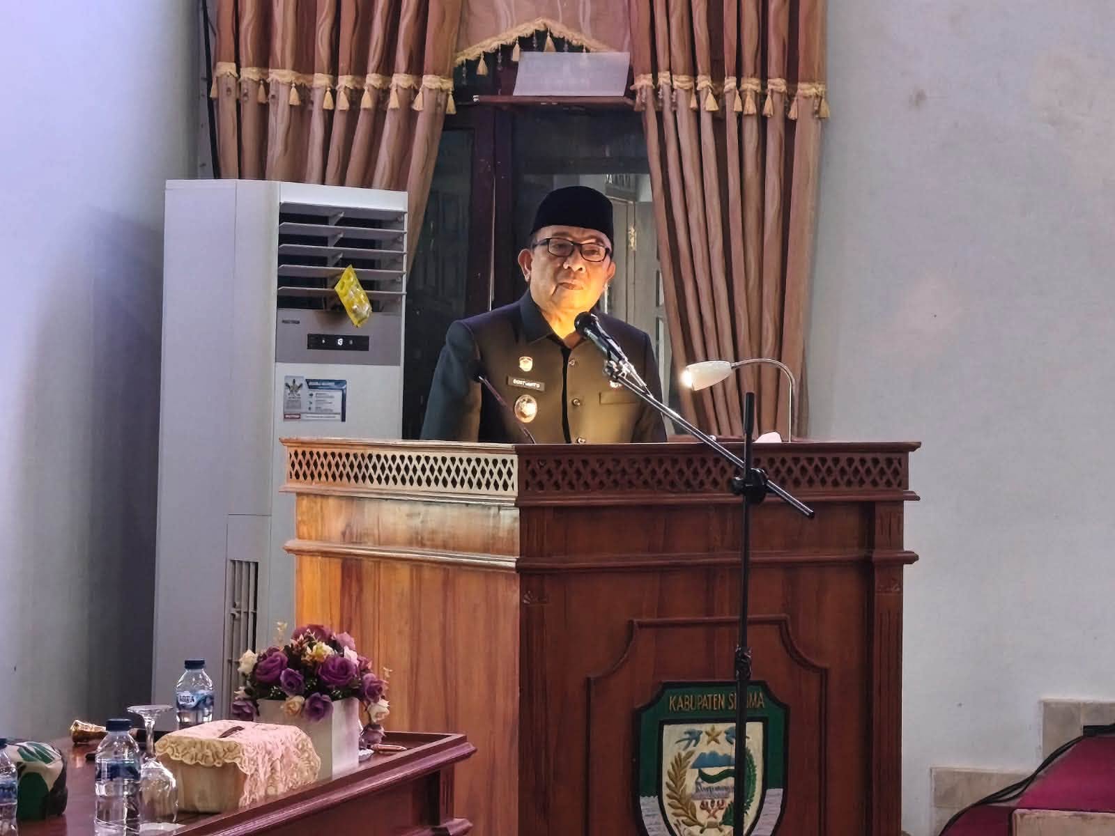 WABUP GUSTIANTO HADIRI RAPAT PARIPURNA PANDANGAN UMUM FRAKSI TENTANG RAPBD PERUBAHAN TAHUN ANGGARAN 2026