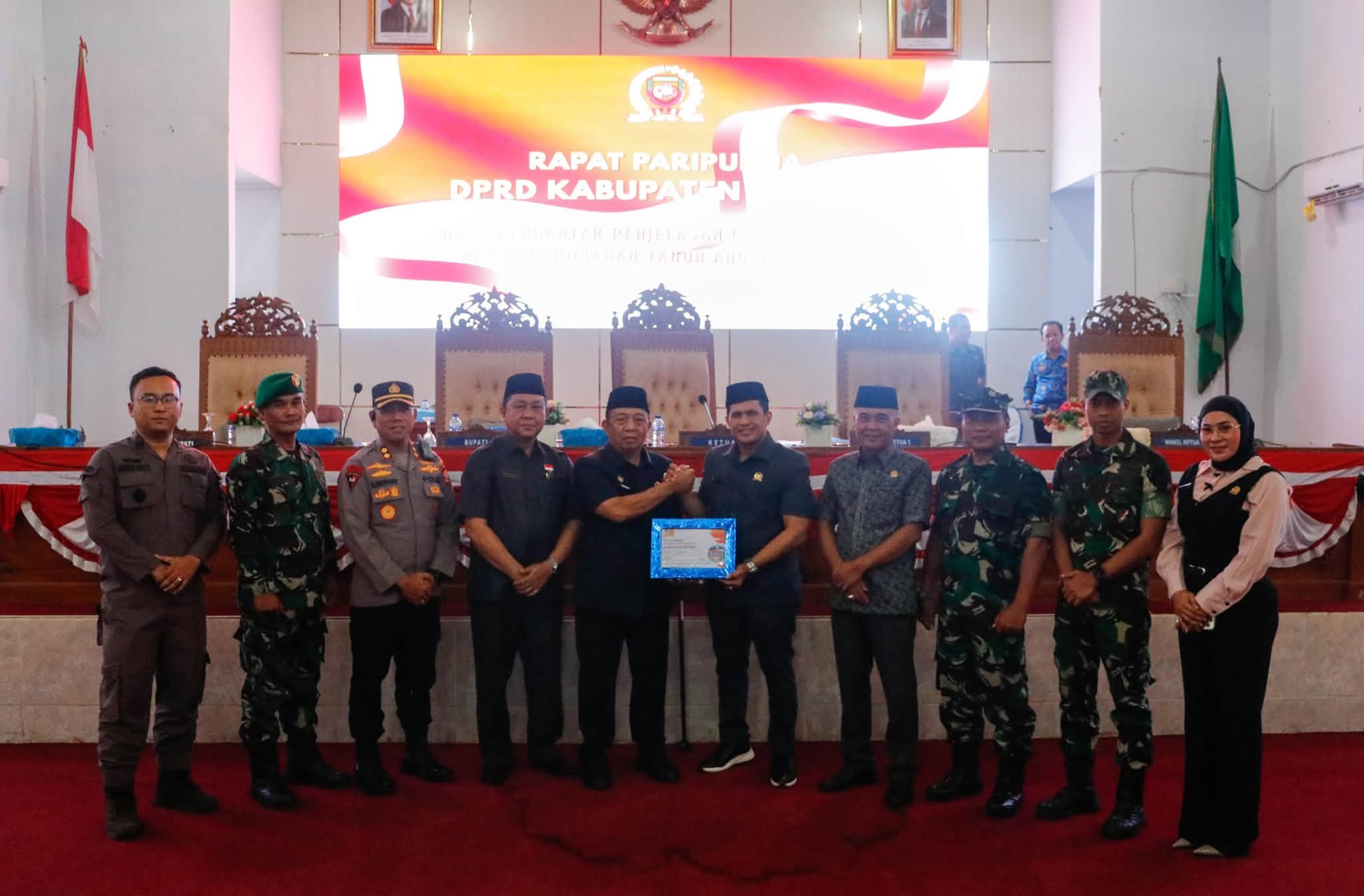 WABUP GUSTIANTO HADIRI PARIPURNA DPRD, SAMPAIKAN PENJELASAN RAPBD PERUBAHAN 2026