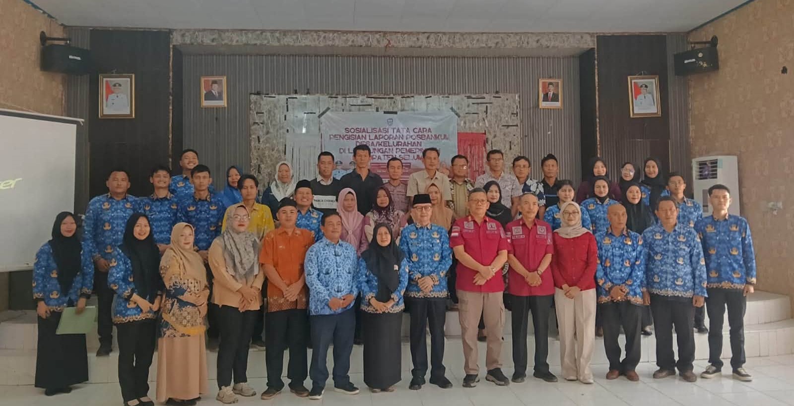 PEMKAB SELUMA GELAR SOSIALISASI TATA CARA PENGISIAN LAPORAN POSBANKUM DESA/KELURAHAN DI LINGKUNGAN PEMERINTAHAN KABUPATEN SELUMA