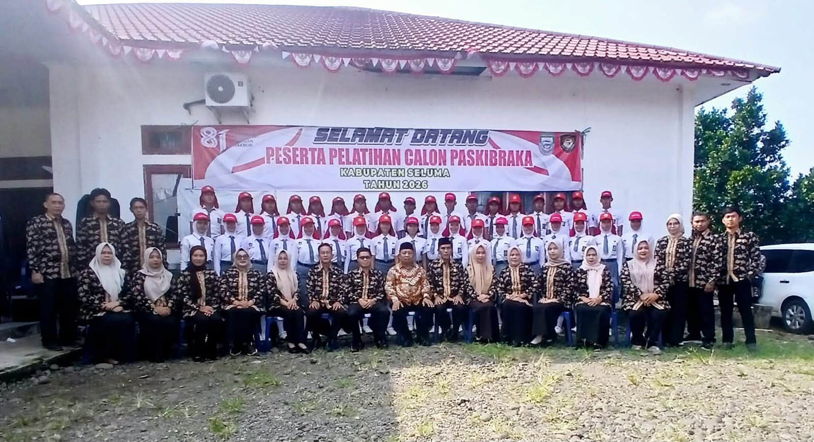 WABUP GUSTIANTO BUKA DIKLAT PASKIBRAKA KABUPATEN SELUMA TAHUN 2026
