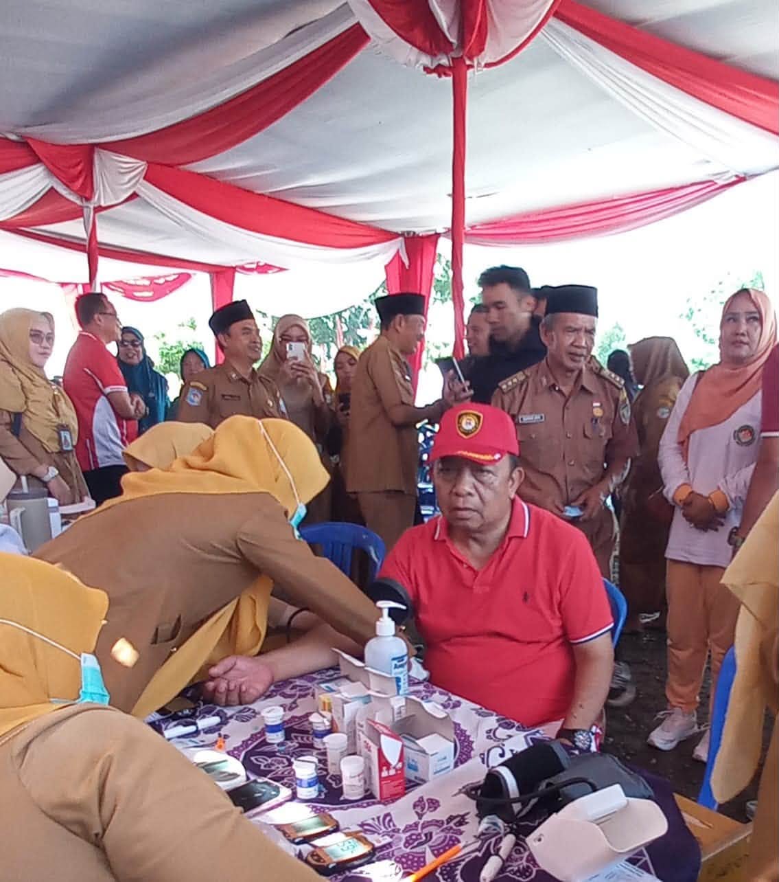 WABUP GUSTIANTO LAUNCHING CKG MERAH PUTIH DALAM RANGKA HUT KE-81 RI TAHUN 2026