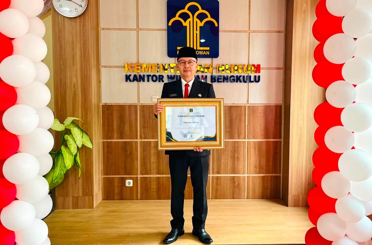 PEMKAB SELUMA TERIMA PENGHARGAAN JDIHN PEMERINTAH DAERAH TAHUN 2026