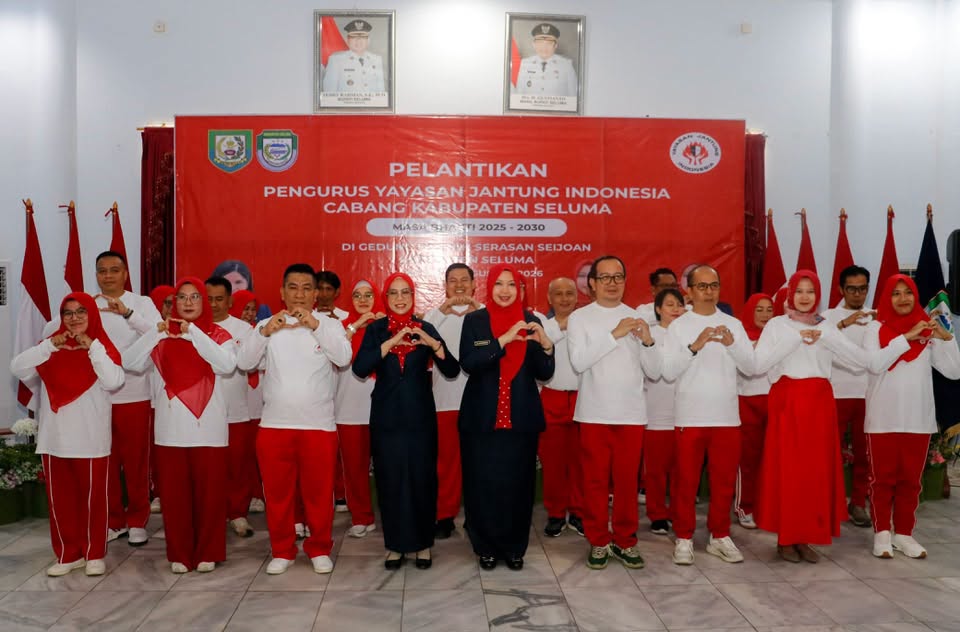 KETUA YJI KABUPATEN SELUMA RESMI DILANTIK, PERKUAT UPAYA JAGA KESEHATAN JANTUNG MASYARAKAT